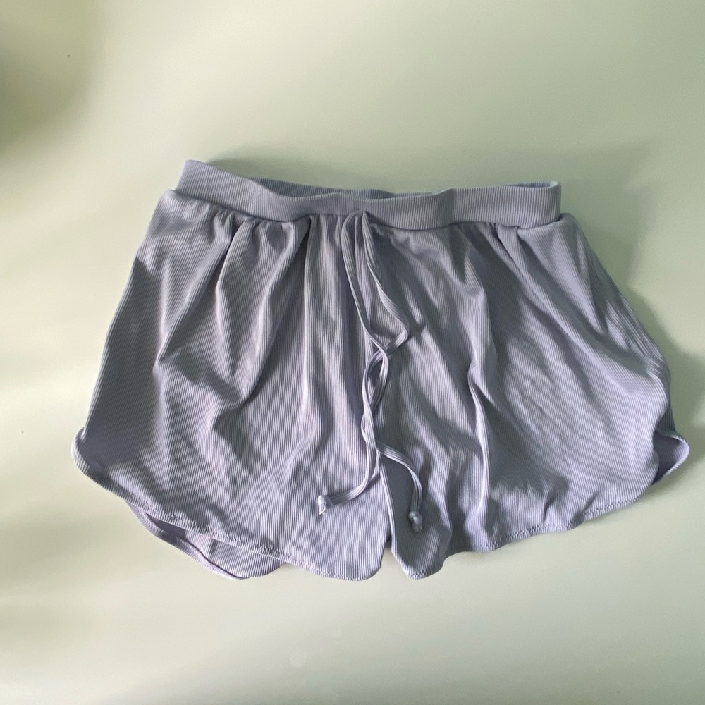 Purple lounge shorts